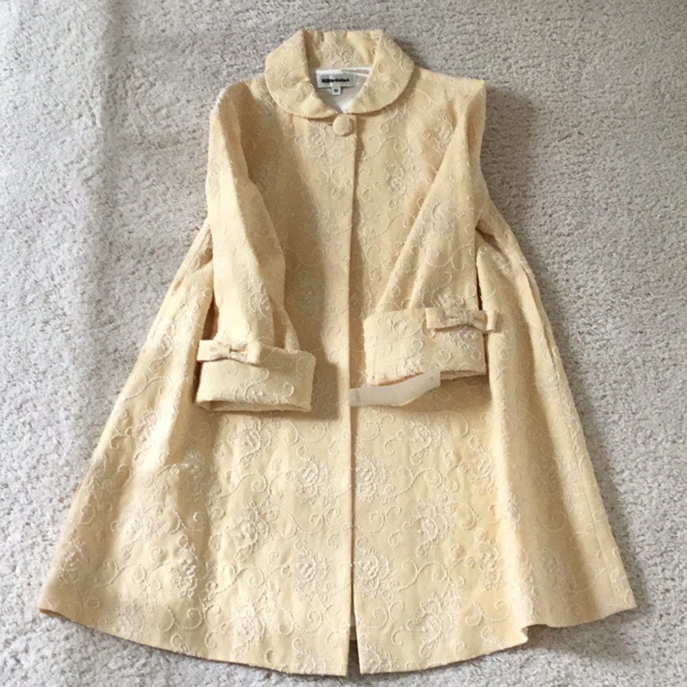 Helena ( Neiman Marcus) Embroidered Long Dressy Coat Girls 6X NWT. Easter